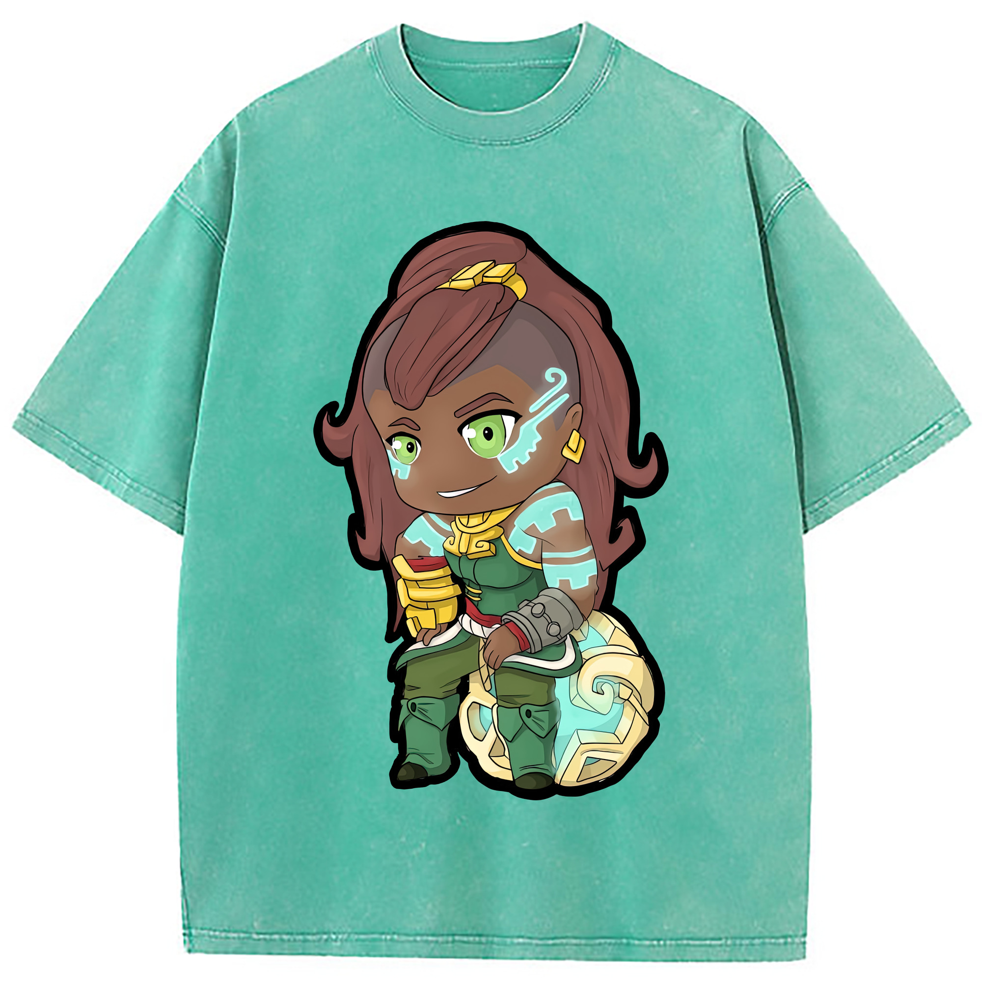 （画像用） リーグ・オブ・レジェンド League of Legends LOL 綿100% ヴィンテージ風 半袖Tシャツ（フロントプリント）